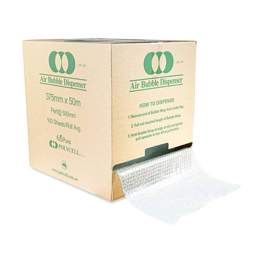 Bubble Wrap Eco 375mm X 50M P10R Perforated Boxed 1055529 P10R
