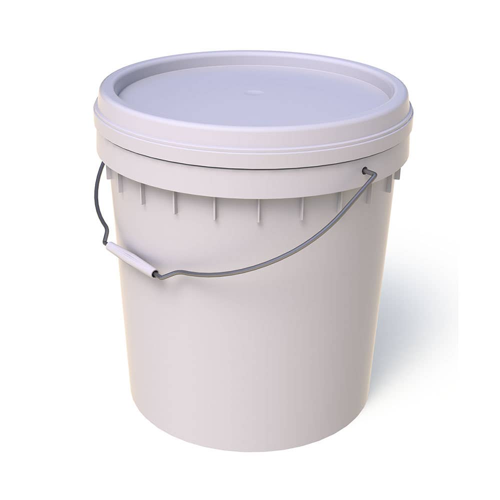 Polypropylene Bucket with Lid 20L 29000100 AP20LBASELIDSH