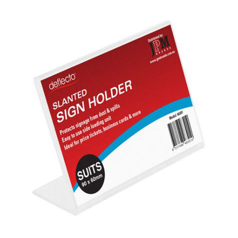 Sign Menu Holder 47570 Business Card Slanted Desktop Clear_820029100_45580