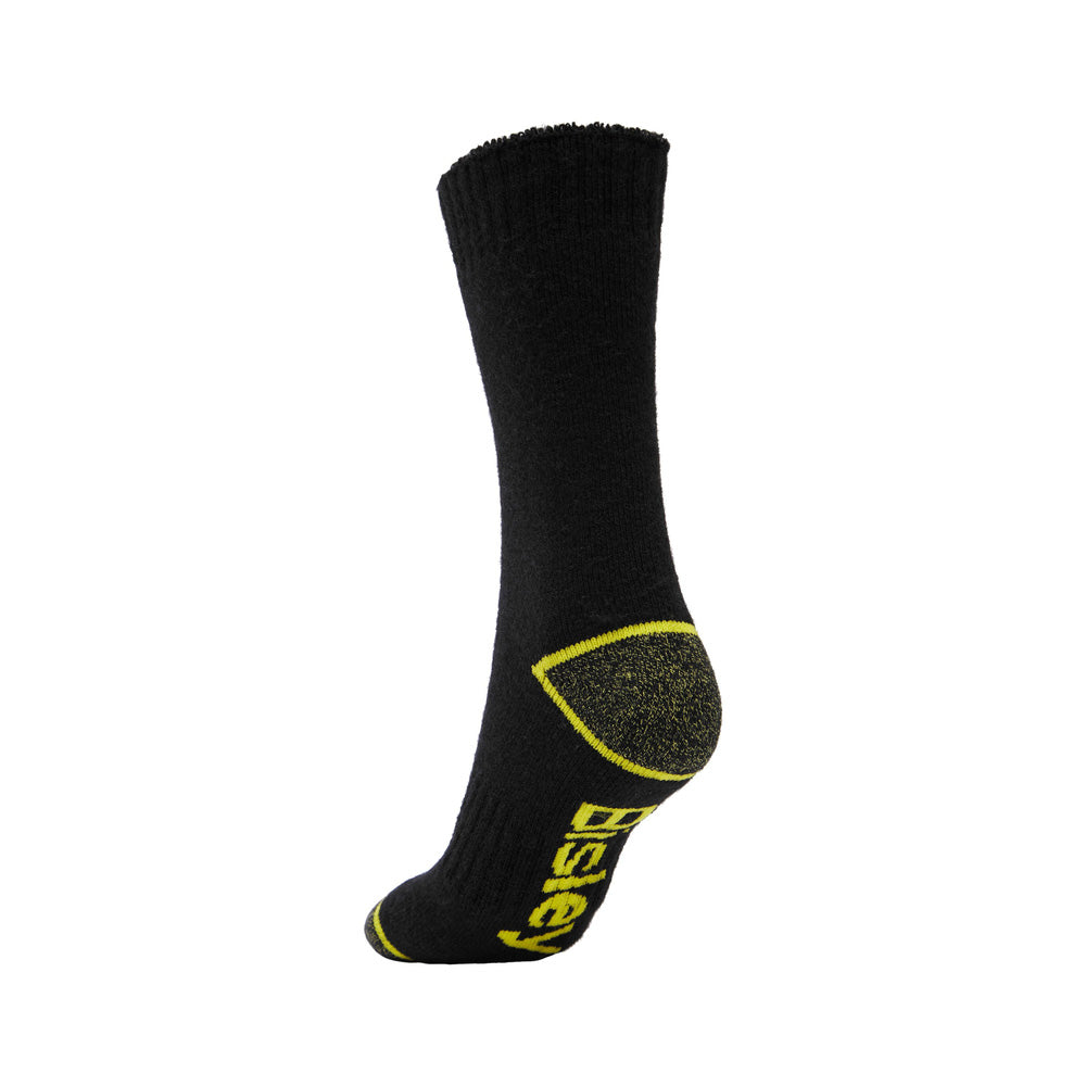 Socks Wool Blend Work (2X Pack) Black 11 Bisley_40113473_BSX7030_BBLK11+