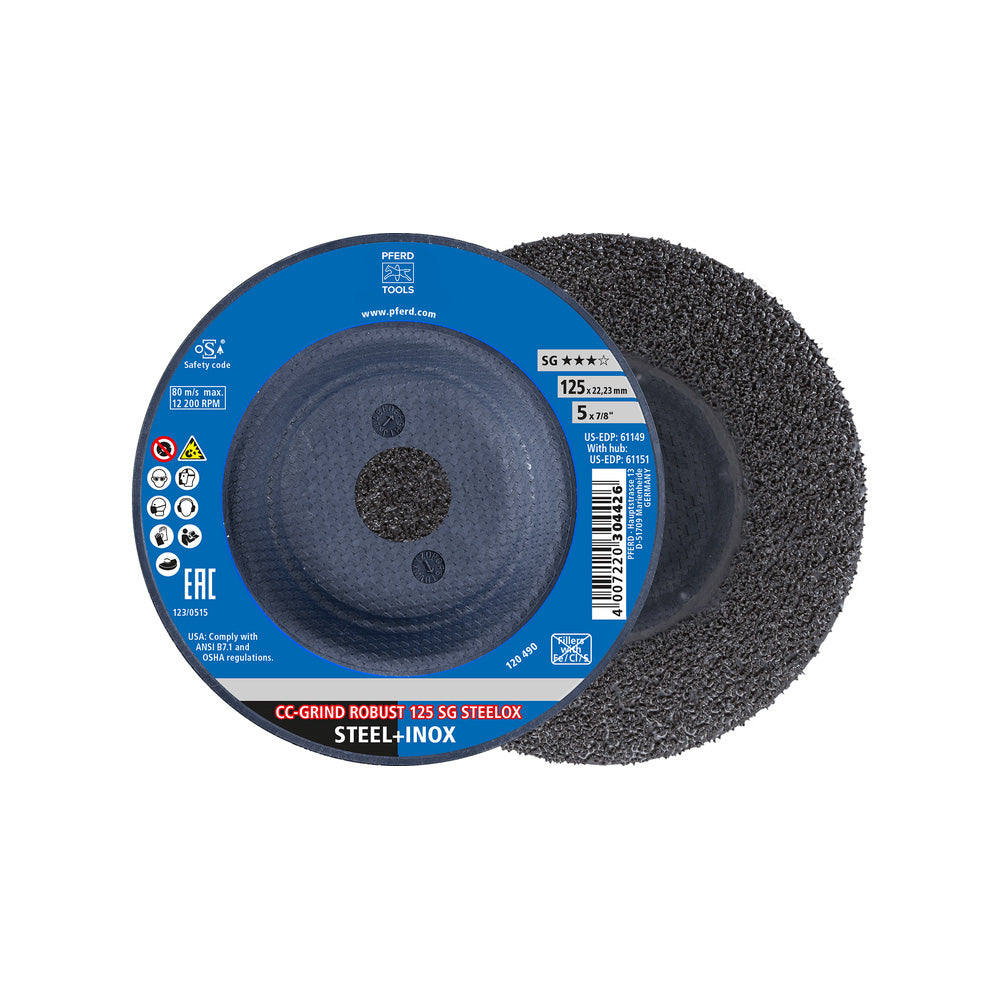 CC-GRIND ROBUST grinding disc 125x22.23mm Performance Line SG STEELOX_40108560_64195125