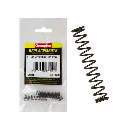 Grab Kit Refill - Spring Compression Black 22G 1-3/4 X 5/16'' Pk 6_93298116_C102-34