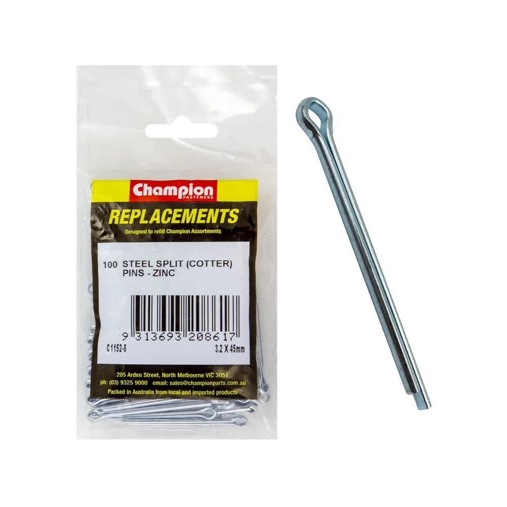 Grab Kit Refill - Pin Split Zinc Plated 3.2 X 45mm Pk 100_79903713_C1152-8