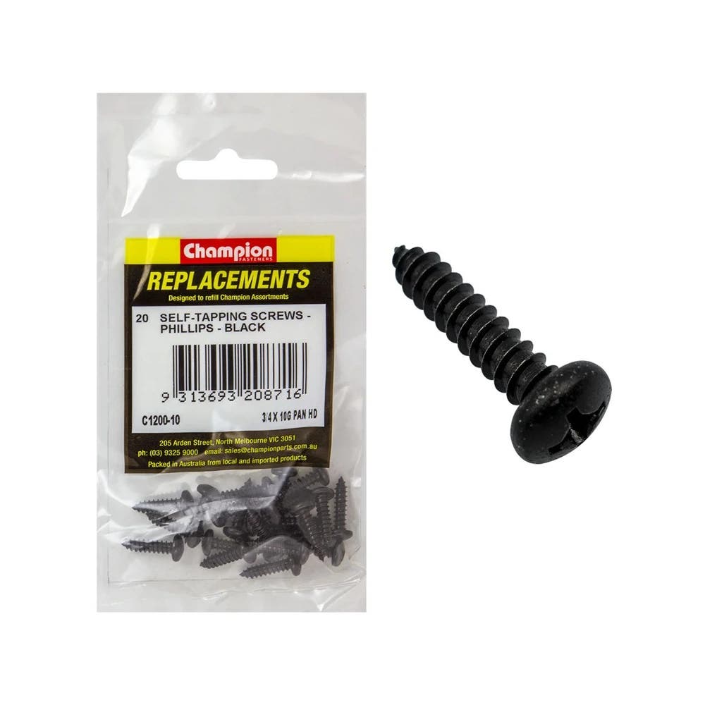 Grab Kit Refill - Screw Self Tapping Pan Head Phillips 10G x 3/4'' PK 20_268927_C1200-10