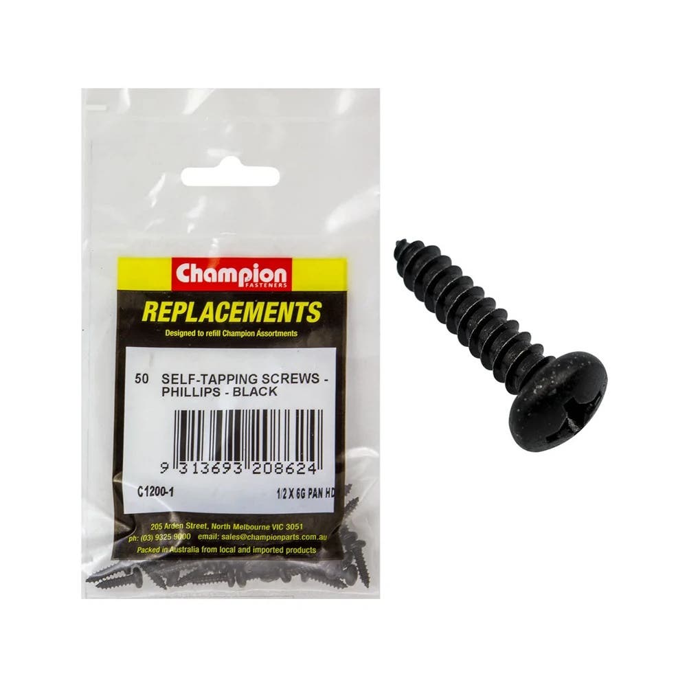 Grab Kit Refill - Screw Self Tapping Pan Head Phillips 6G x 1/2'' Pk 50_274778_C1200-1
