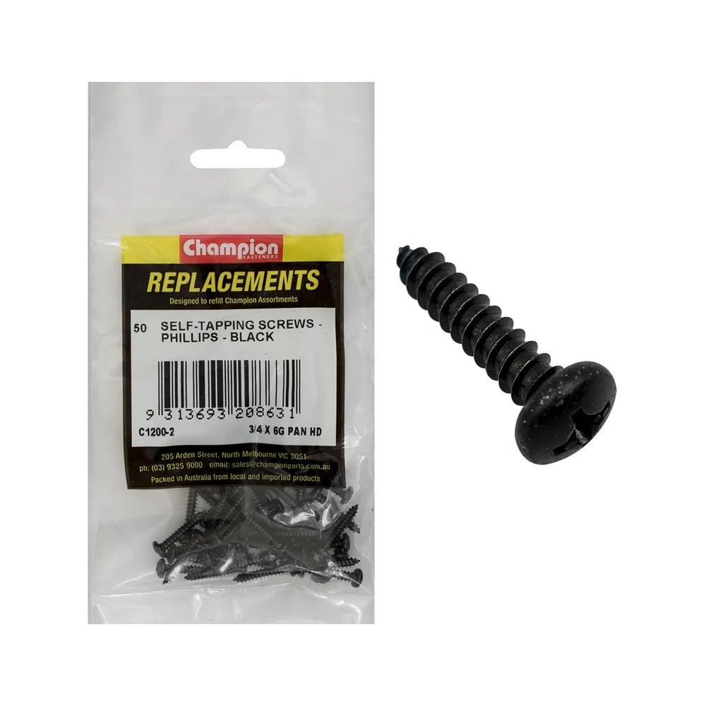 Grab Kit Refill - Screw Self Tapping Pan Head Phillips 6G x 3/4'' Pk 50_254976_C1200-2
