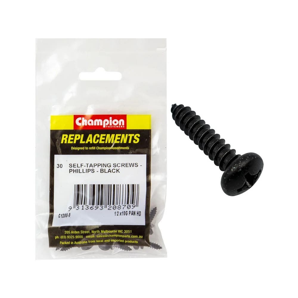 Grab Kit Refill - Screw Self Tapping Pan Head Phillips 10G x 1/2'' Pk 30_274784_C1200-9