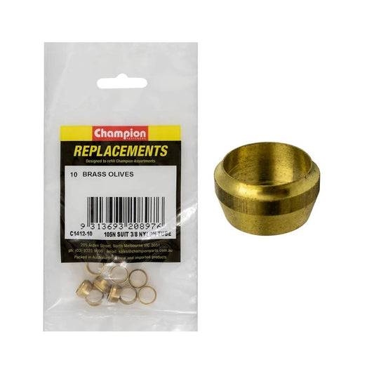 Grab Kit Refill - Olives Brass 105N Suits 3/8'' Nylon PK 10_93298088_C1412-10