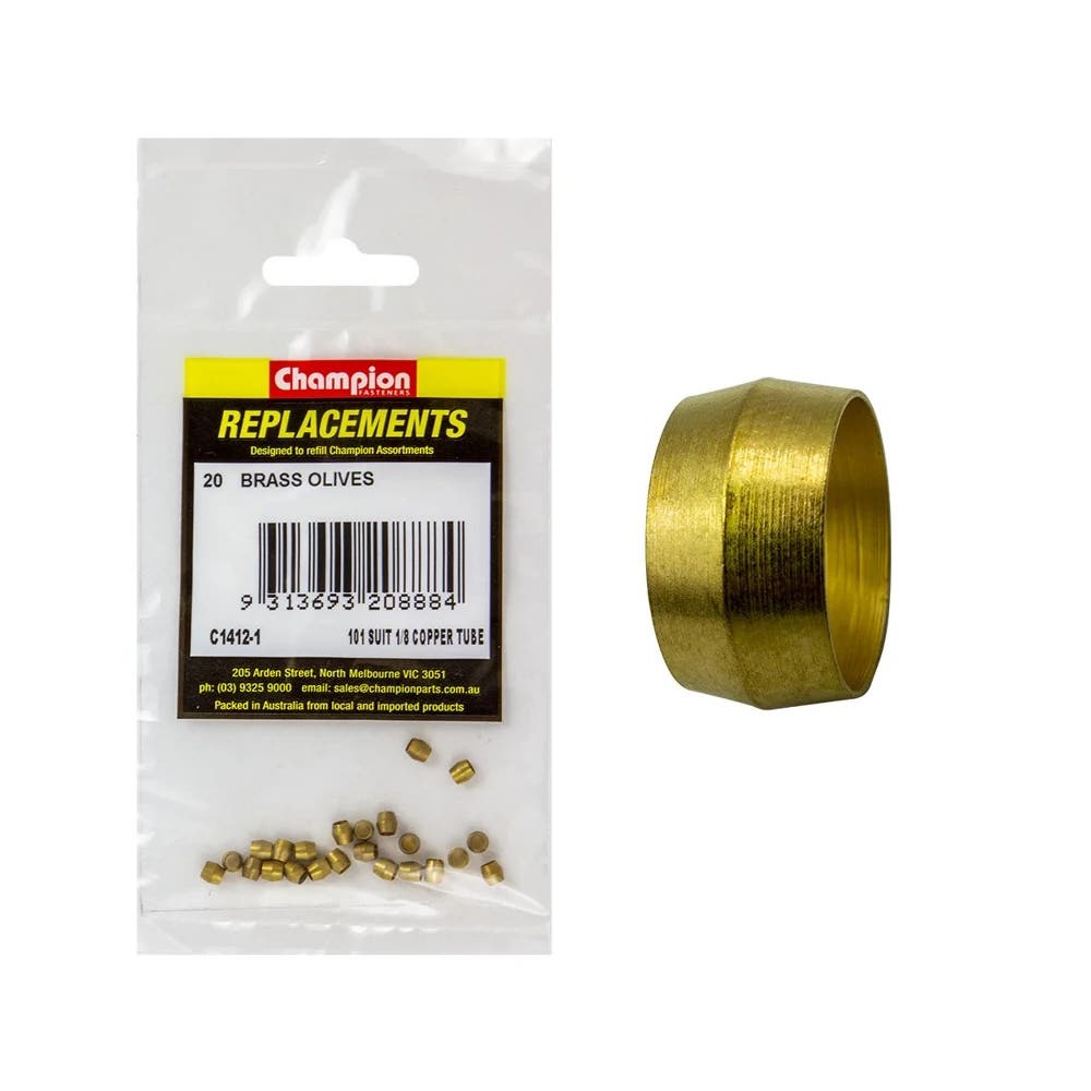 Grab Kit Refill - Olives Brass 101 Suits 1/8'' Copper PK 20_93290182_C1412-1