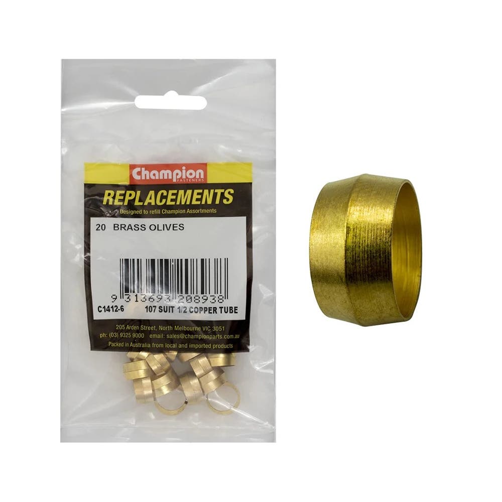 Grab Kit Refill - Olives Brass 107 Suits 1/2'' Copper Pk 20_93290180_C1412-6
