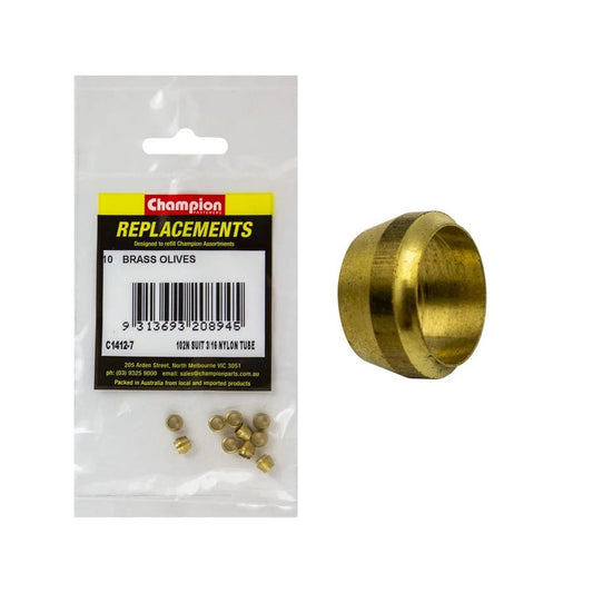 Grab Kit Refill - Olives Brass 102N Suits 3/16'' Nylon Pk 10_93298086_C1412-7