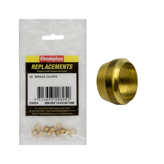 Grab Kit Refill - Olives Brass 103N Suits 1/4'' Nylon Pk 10_93298085_C1412-8