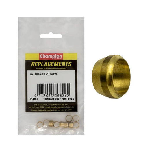 Grab Kit Refill - Olives Brass 104N Suits 5/16'' Nylon Pk 10_93298087_C1412-9