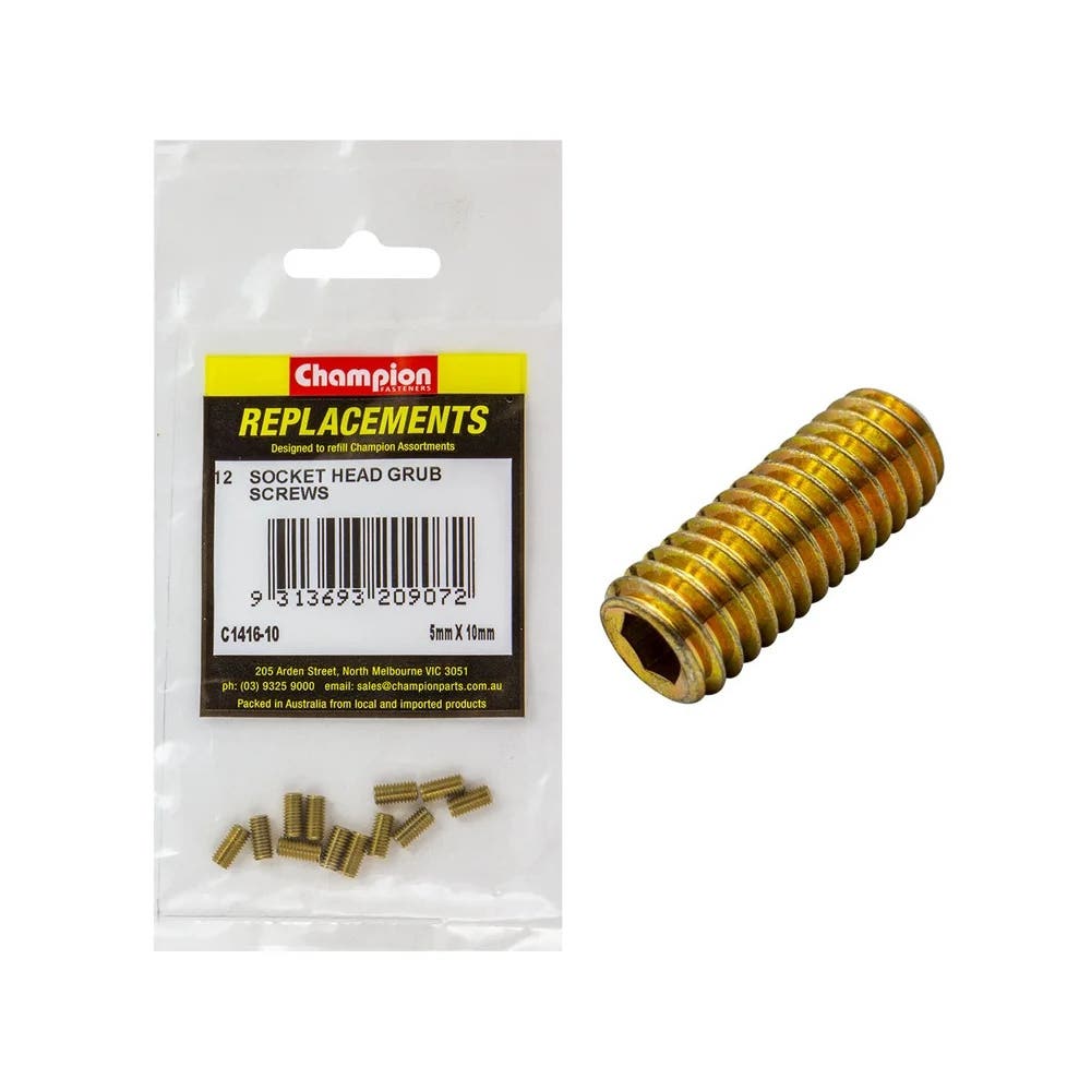 Grab Kit Refill - Screw Grub Grade 8.8 5 x 10mm Pk 12_291191_C1416-10
