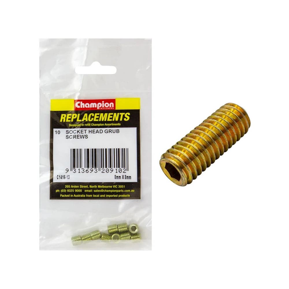 Grab Kit Refill - Screw Grub Grade 8.8 8 x 8mm Pk 10_225588_C1416-13