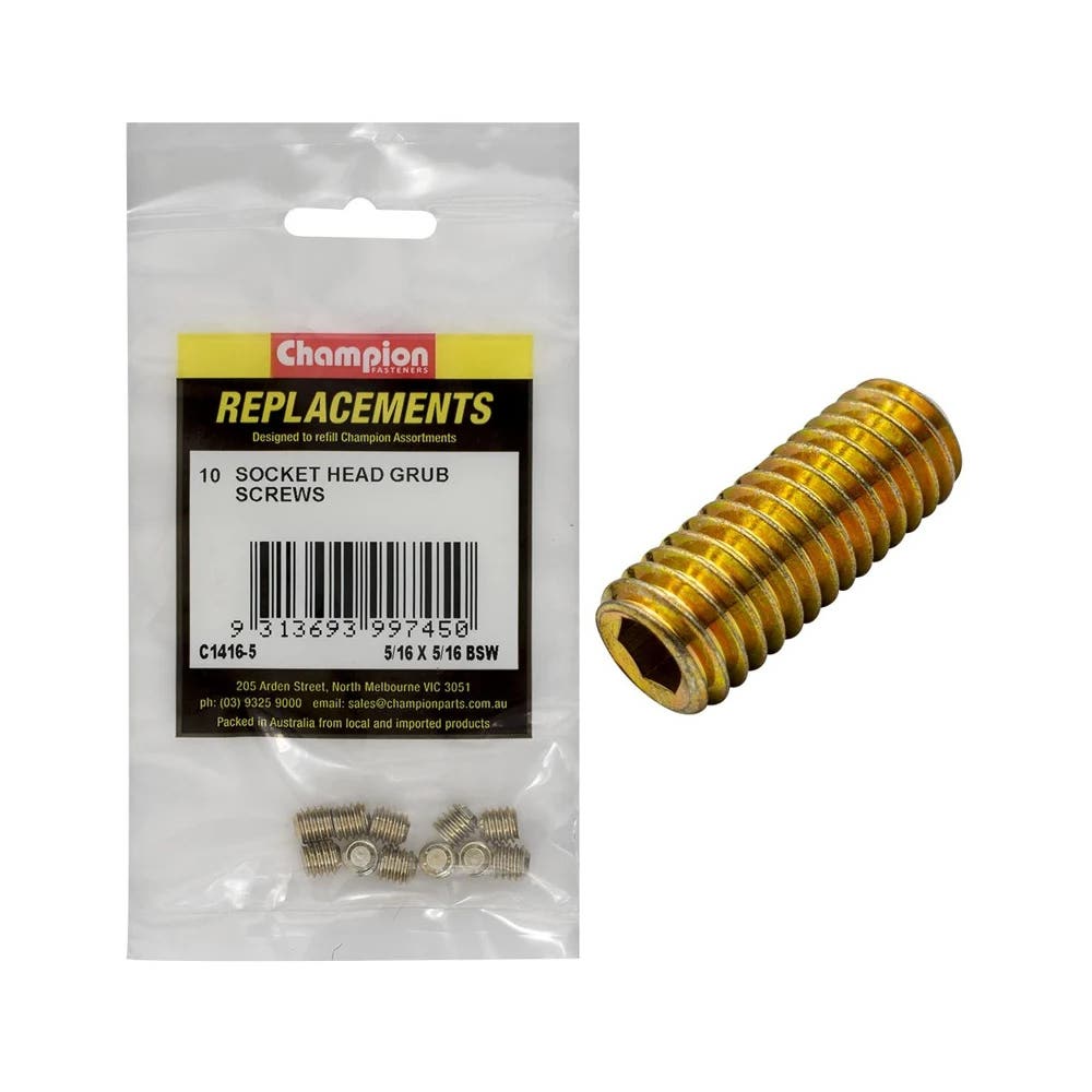 Grab Kit Refill - Screw Grub Grade 8.8 BSW 5/16 X 5/16'' Pk 10_428410_C1416-5
