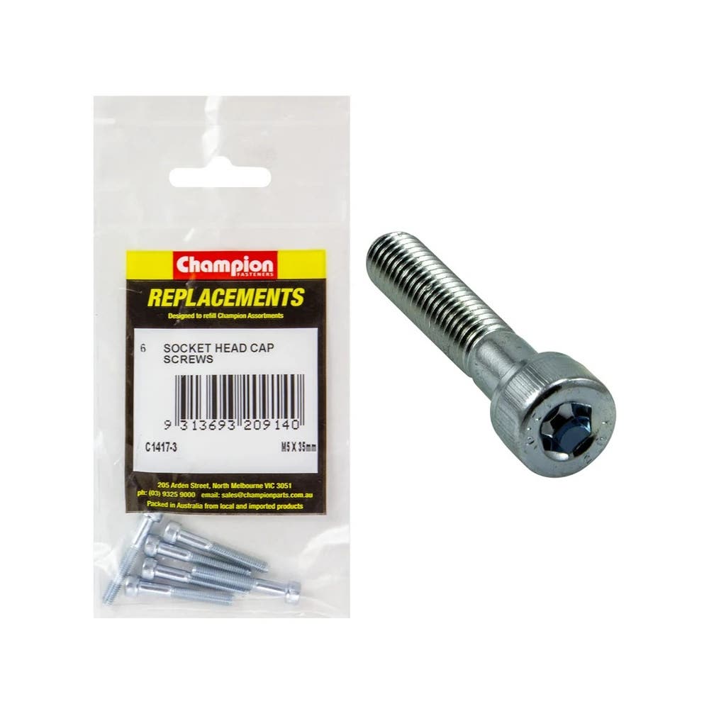 Grab Kit Refill - Screw Socket Head Cap Grade 8.8 5 x 35mm Pk 6_98889787_C1417-3