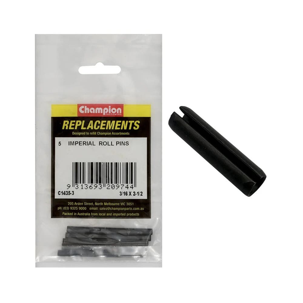 Grab Kit Refill - Pin Roll Black 3/16 x 2-1/2'' Pk 5_233428_C1435-3