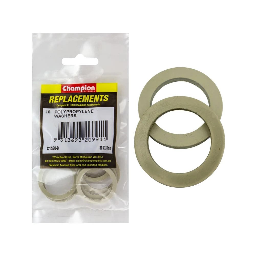Grab Kit Refill - Washer Polypropylene 30 x 38 x 3mm Pk 10_254485_C1460-9
