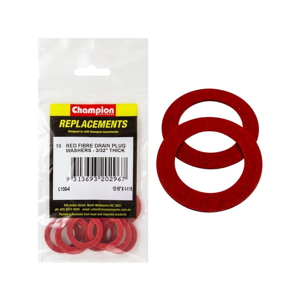 Grab Kit Refill - Washer Drain Sump Plug Fibre 13/16 x 1-1/16'' Pk 10_259123_C150-4
