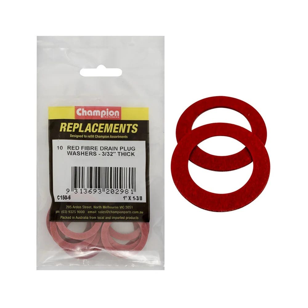 Grab Kit Refill - Washer Drain Sump Plug Fibre 1 x 1-3/8'' Pk 10_93290172_C150-6