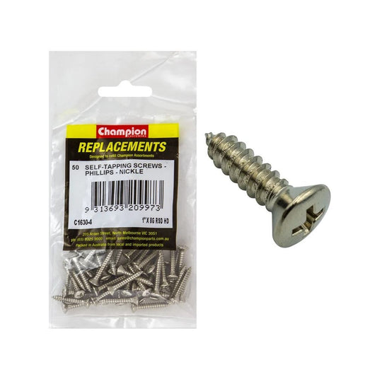 Grab Kit Refill - Screw Self Tapping Raised Head Phillips 8G x 1'' Pk 50_93290124_C1630-4