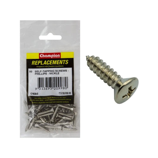 Grab Kit Refill - Screw Self Tapping Raised Head Phillips 10G x 1'' Pk 50 93290128_93290128_C1630-5