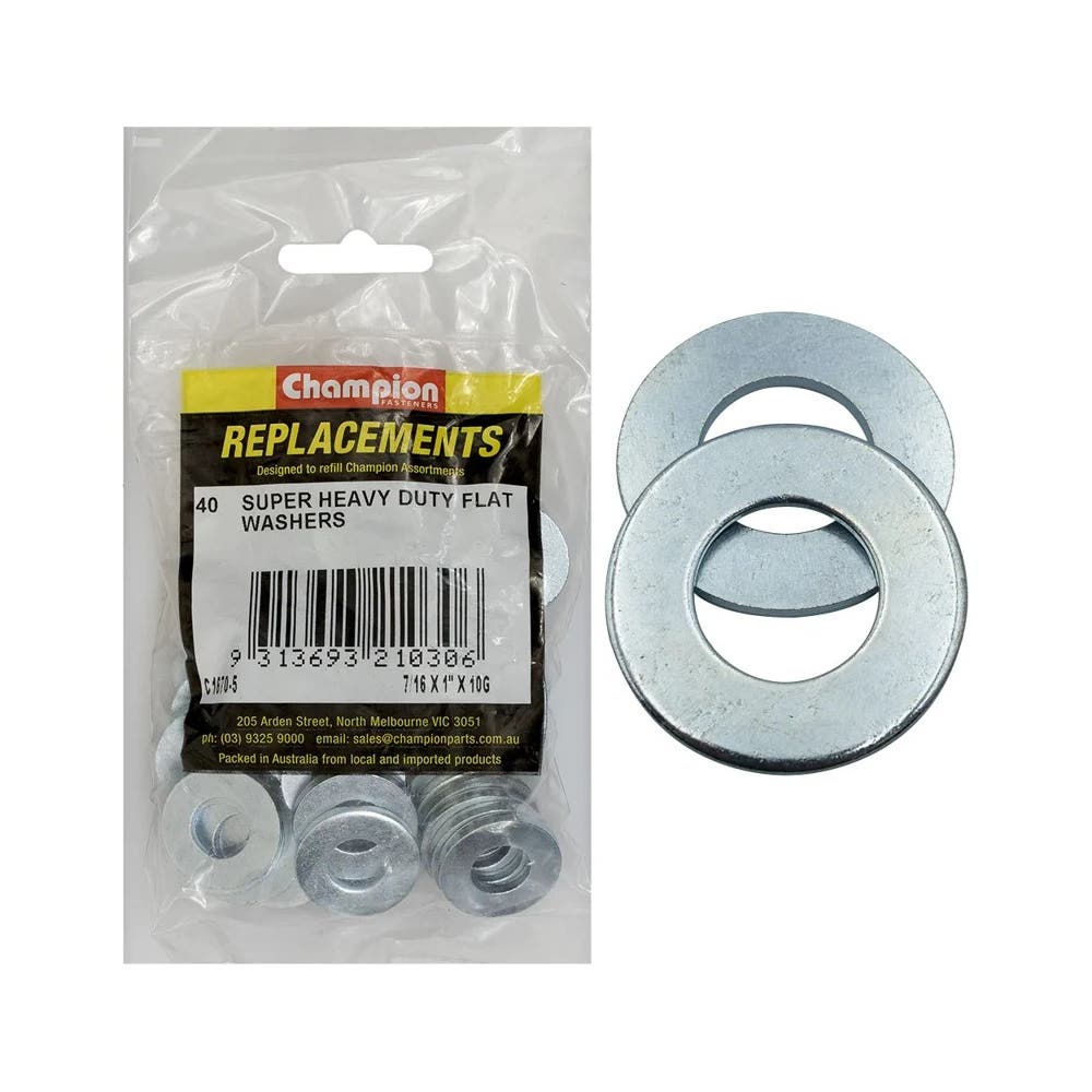 WASHER FLAT SUPER HEAVY DUTY 7/16x1''X3.2mm ZINC_40053064_C1670-5