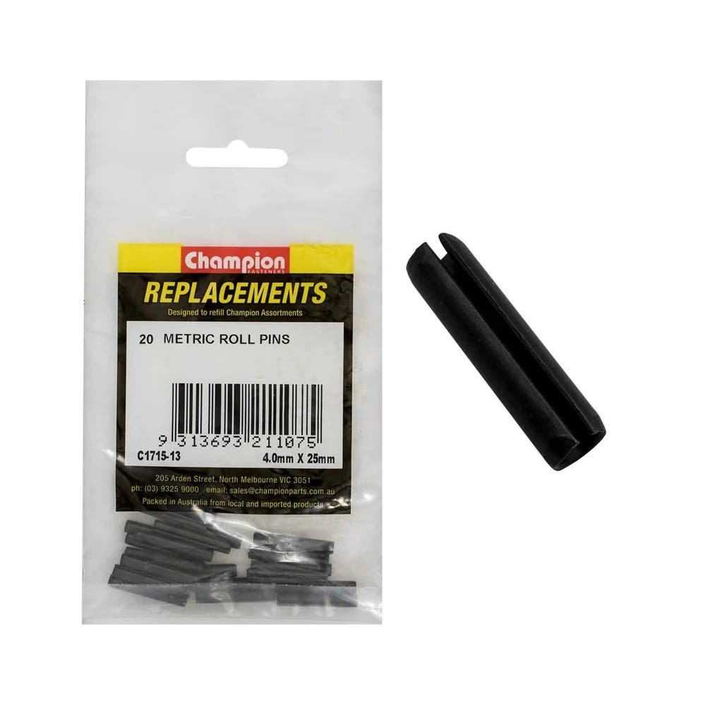 Grab Kit Refill - Pin Roll Small Black 4.0 x 25mm Pk 20_93290177_C1715-13