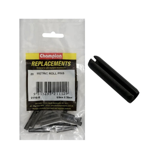 Grab Kit Refill - Pin Roll Small Black 6.0 x 30mm Pk 20_93290175_C1715-18
