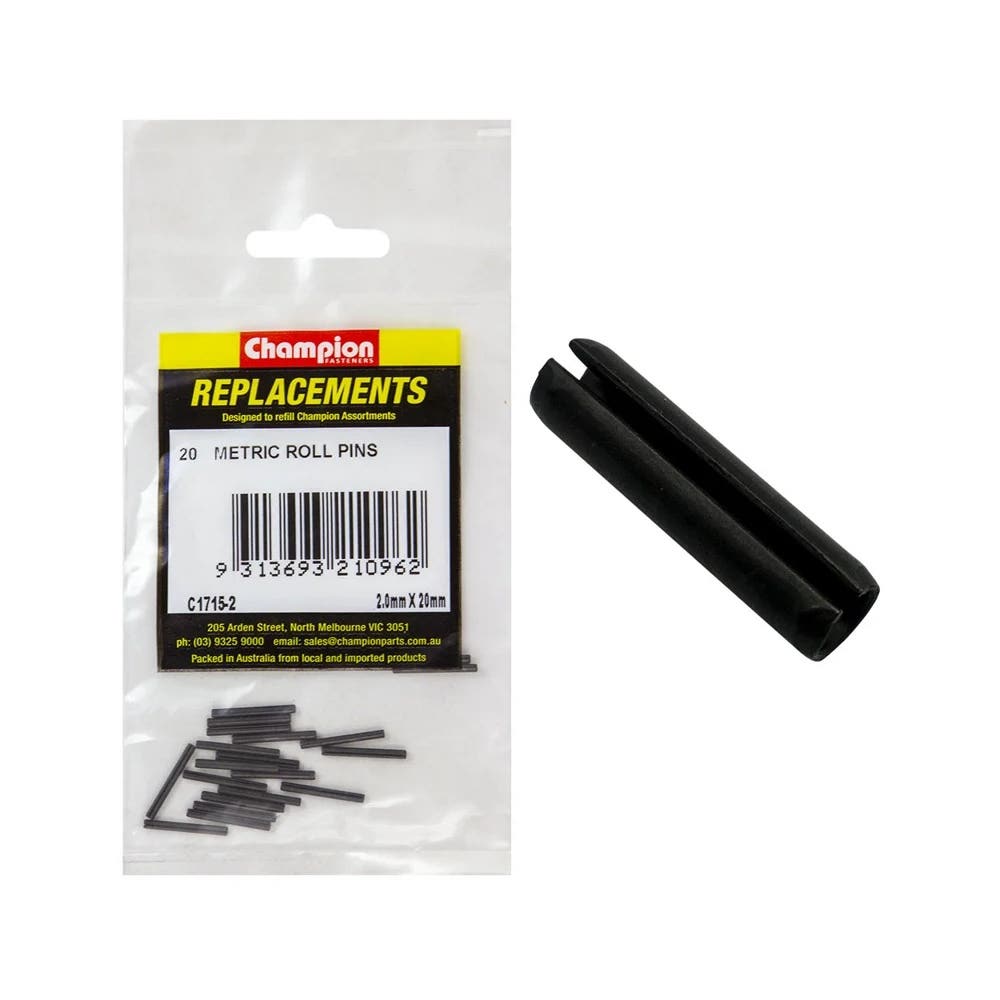 Grab Kit Refill - Pin Roll Small Black 2.0 X 20mm Pk 20_219606_C1715-2