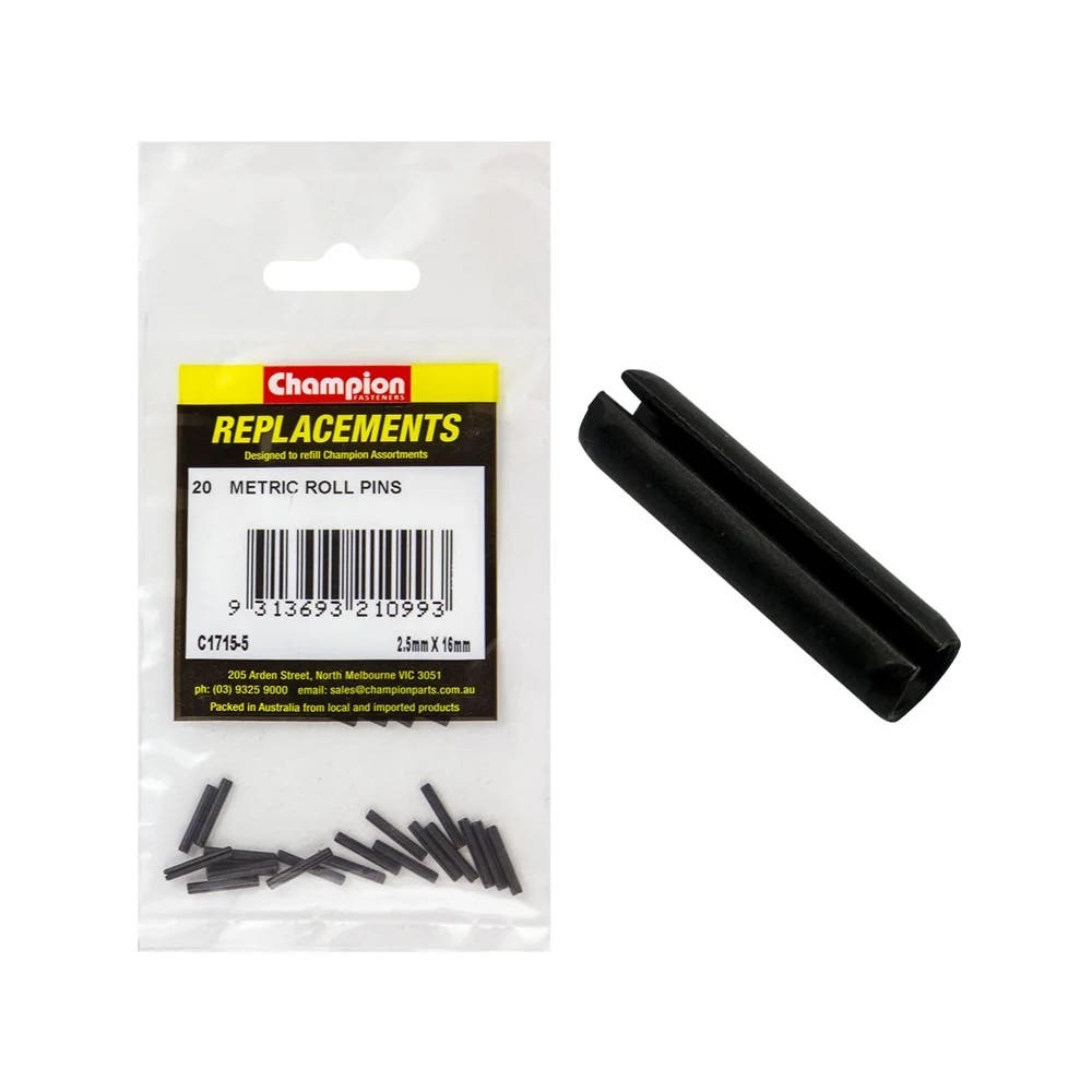 Grab Kit Refill - Pin Roll Small Black 2.5 x 16mm Pk 20_251210_C1715-5