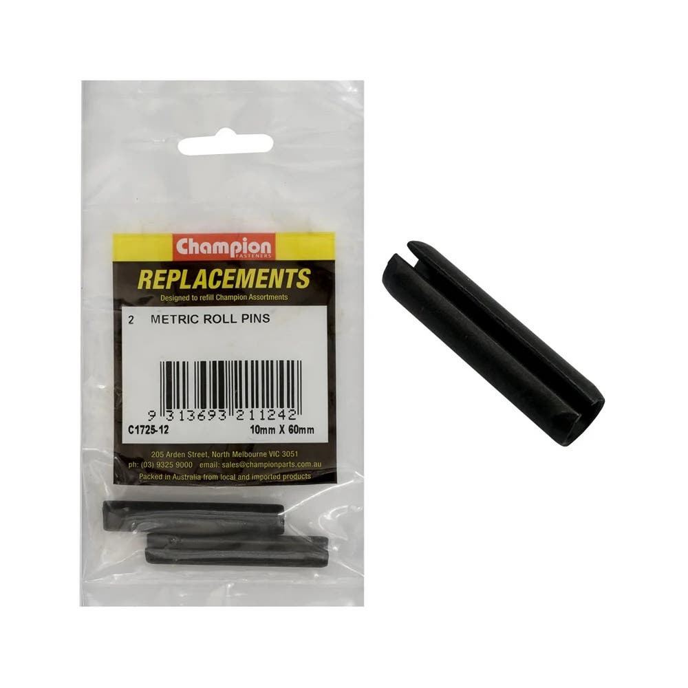 Grab Kit Refill - Pin Roll Black 10 x 60mm Pk 2_79903712_C1725-12