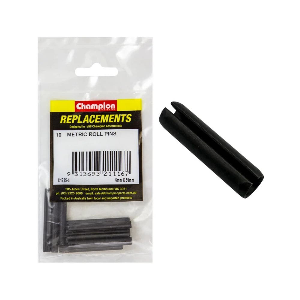 Grab Kit Refill - Pin Roll Black 6 x 50mm Pk 10 79903711_79903711_C1725-4