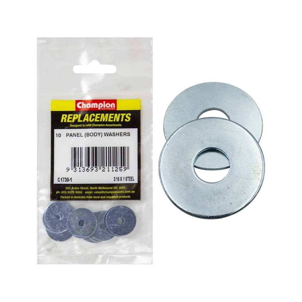 Grab Kit Refill - Washer Panel Body Steel 3/16 x 1'' Pk 10_93298130_C1730-1