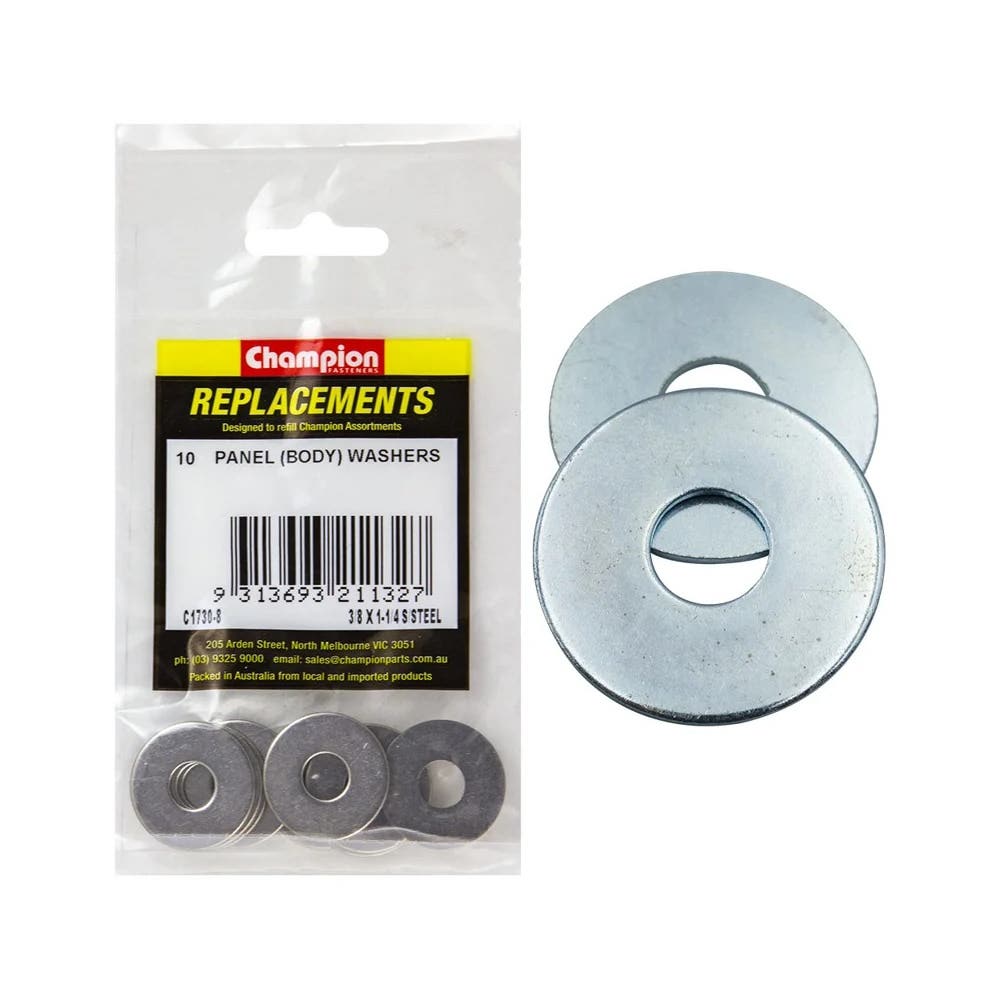 Grab Kit Refill - Washer Panel Body Steel 3/8 x 1-1/4'' Pk 10_275536_C1730-8
