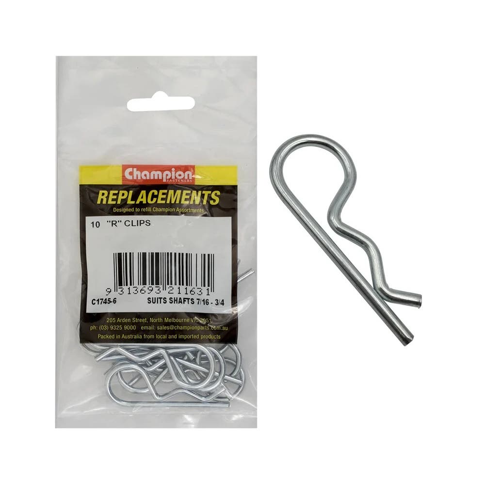 Grab Kit Refill - R Clip 7/16'' to 3/4'' Shaft Pk 10_98889346_C1745-6
