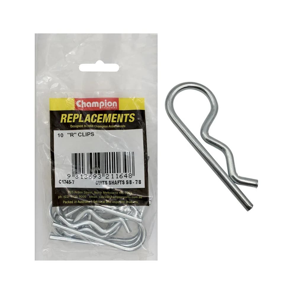 Grab Kit Refill - R Clip 5/8'' to 7/8'' Shaft Pk 10_194579_C1745-7