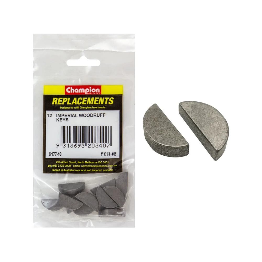 Grab Kit Refill - Woodruff Key WK15 1 x 1/4'' Pk 12_93290159_C177-10
