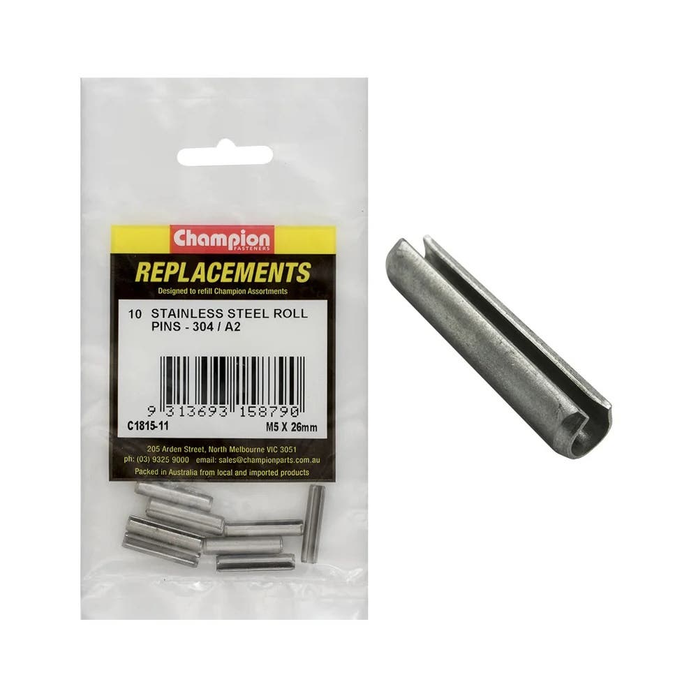 Grab Kit Refill - Pin Roll 304 Stainless Steel 5 x 26mm Pk 10_79903706_C1815-11