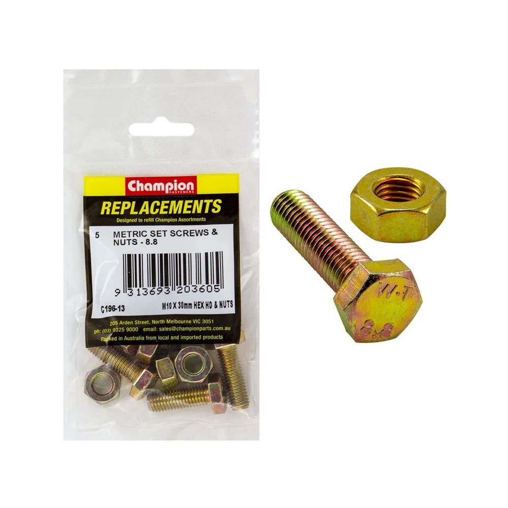 Grab Kit Refill - Set Screw And Nuts M10 X 30mm_425834_C196-13