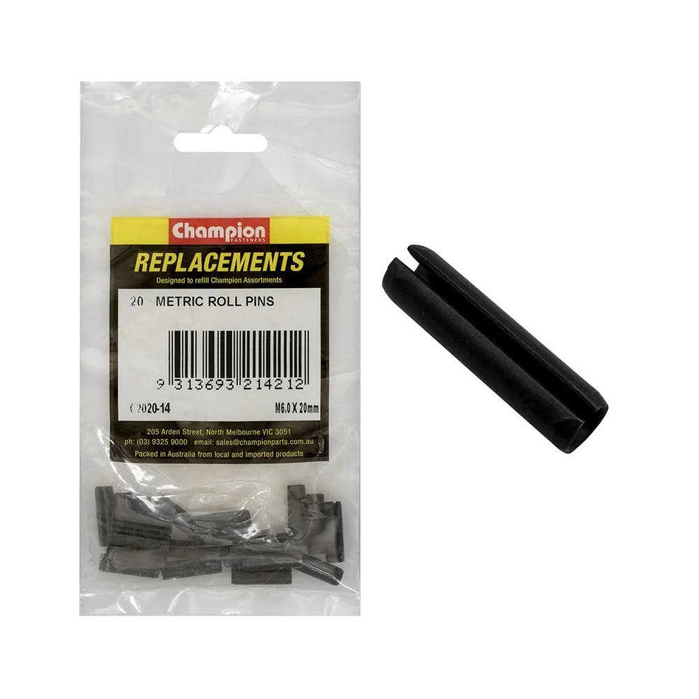 Grab Kit Refill - Pin Roll Black 6 X 20mm Pk 20_270795_C2020-14