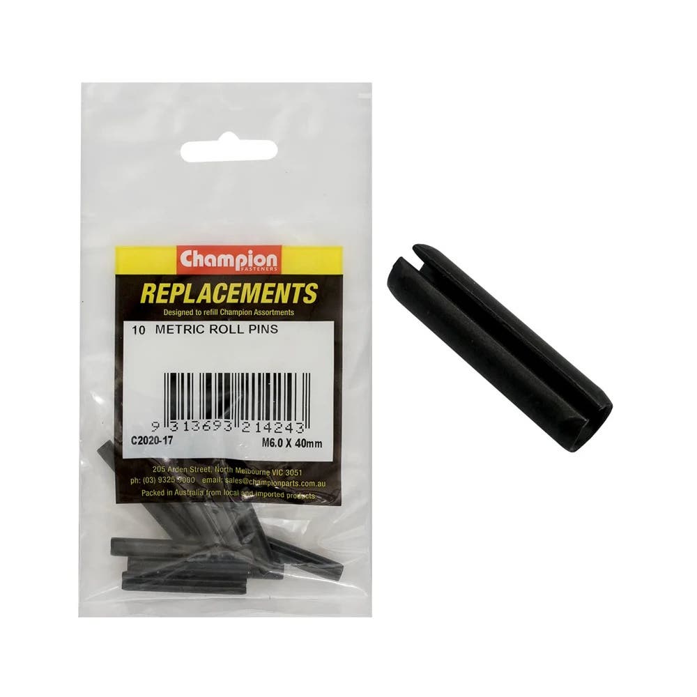 Grab Kit Refill - Pin Roll Black 6 x 40mm Pk 10_187606_C2020-17