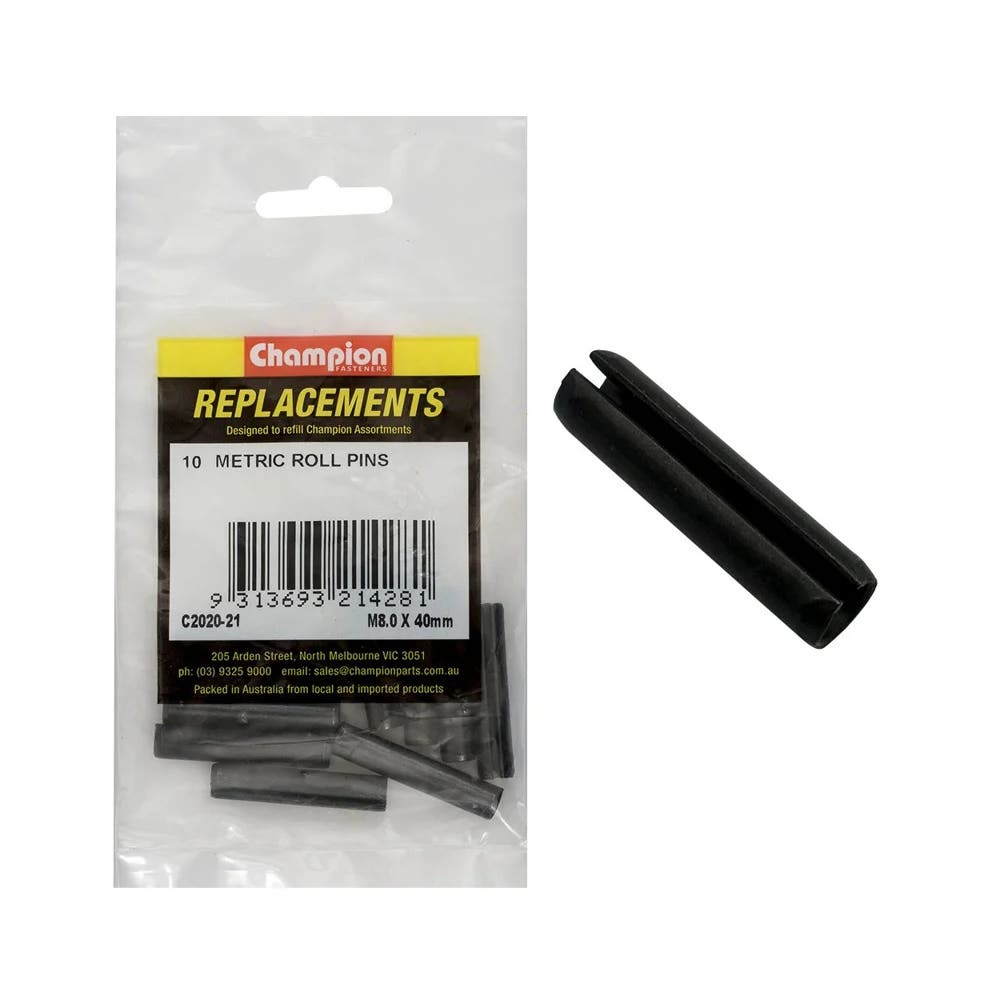 Grab Kit Refill - Pin Roll Black 8 X 40mm Pk 10_270063_C2020-21