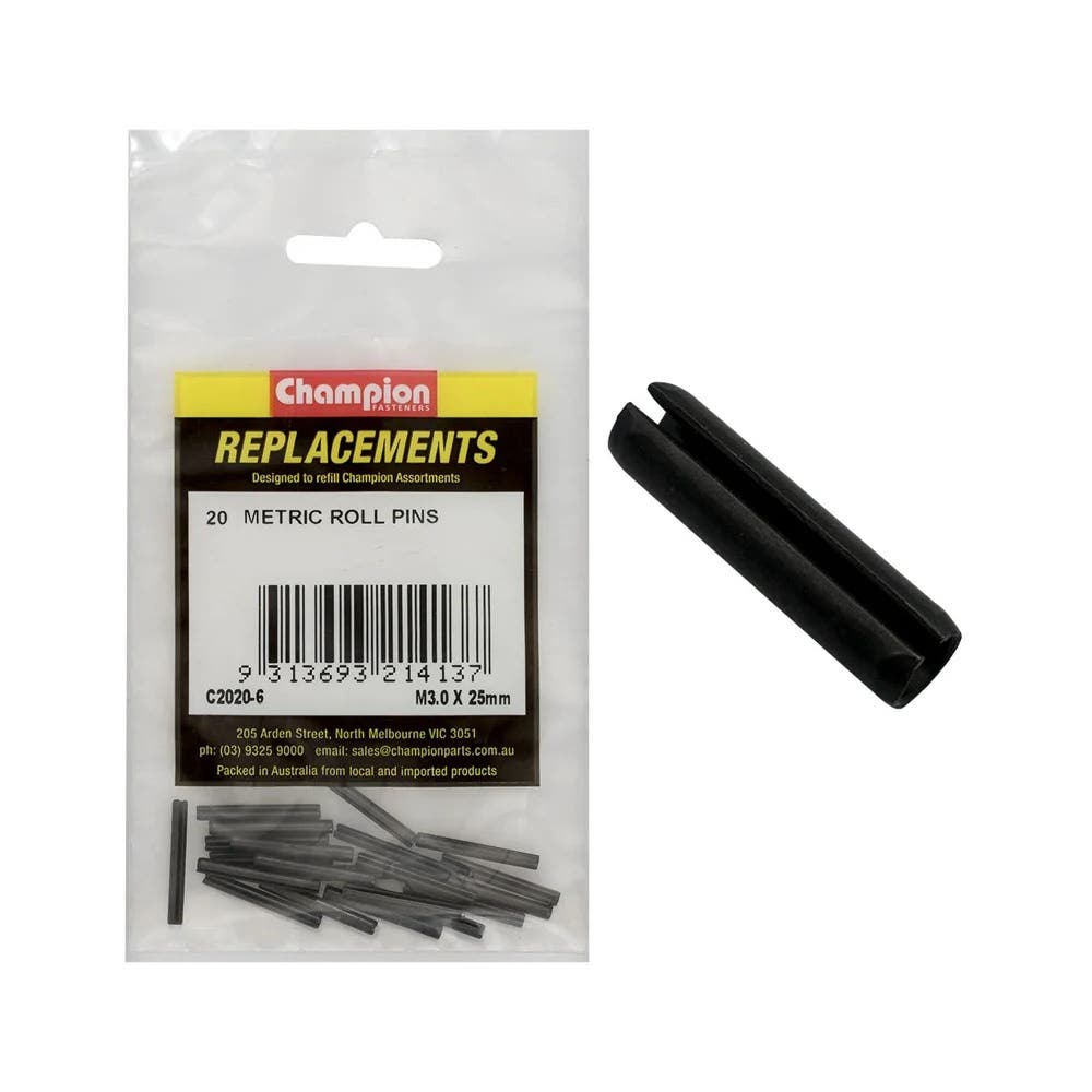 Grab Kit Refill - Pin Roll Black 3 X 25mm Pk 20_270780_C2020-6