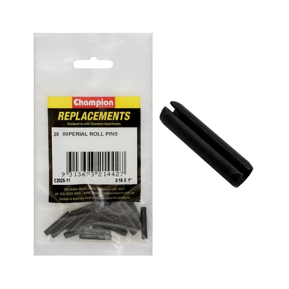 Grab Kit Refill - Pin Roll Black 3/16 x 1'' Pk 20_291239_C2025-11