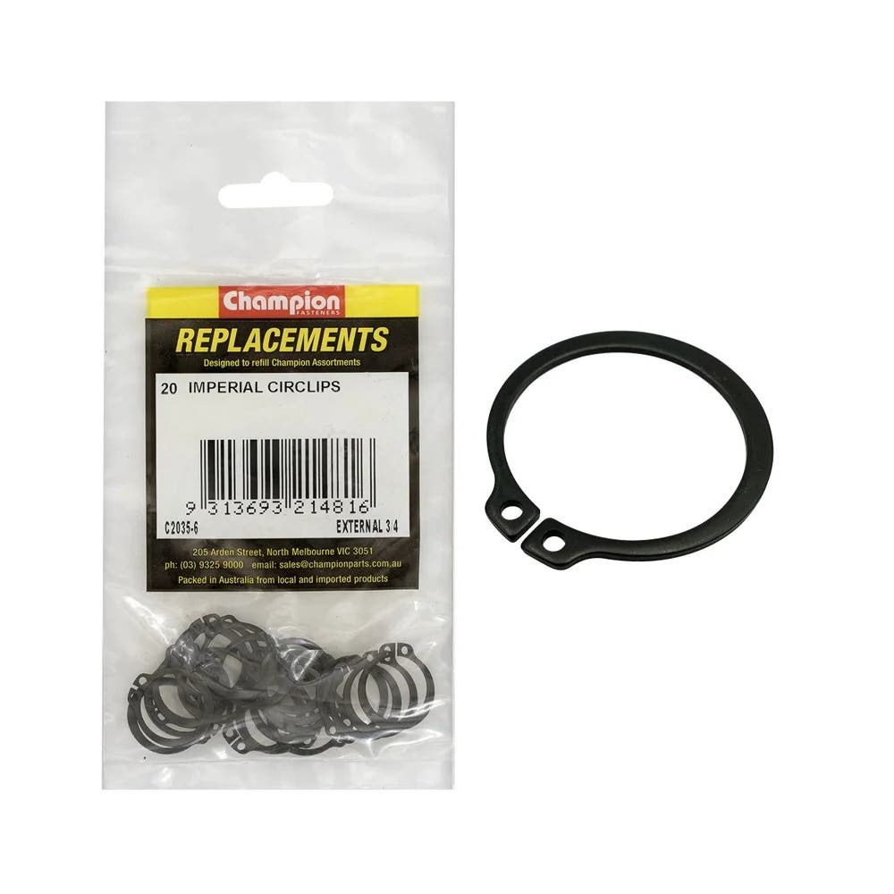 Assortment Refills 3/4'' Imperial External Circlip_40029945_C2035-6