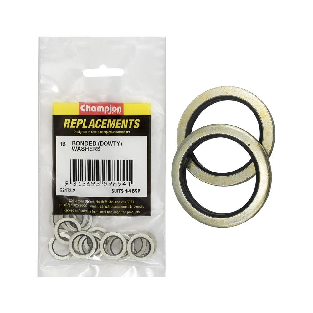 Grab Kit Refill - Washer Bonded Seal Dowty 1/4'' BSP Pk 15_291219_C2173-2