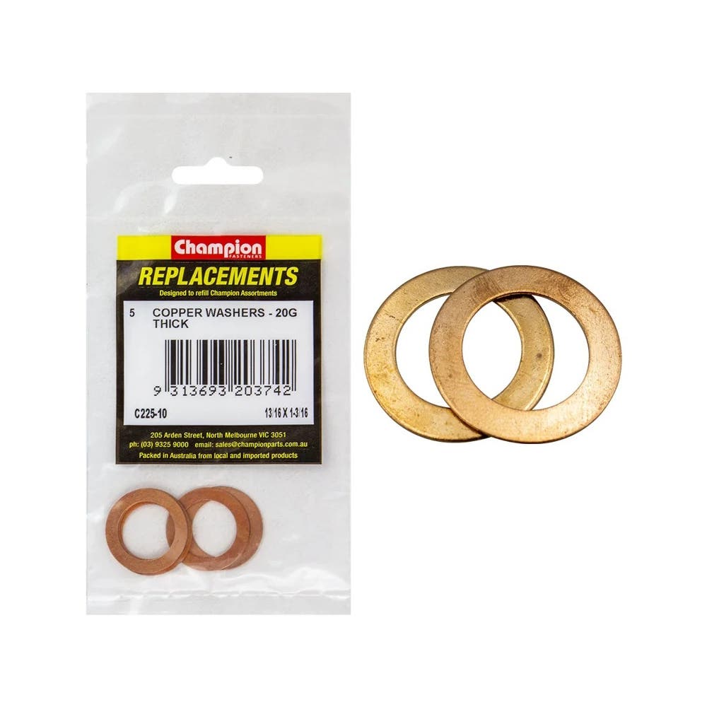 Grab Kit Refill - Washer Copper 3/16 x 1-3/16'' Pk 5_187870_C225-10