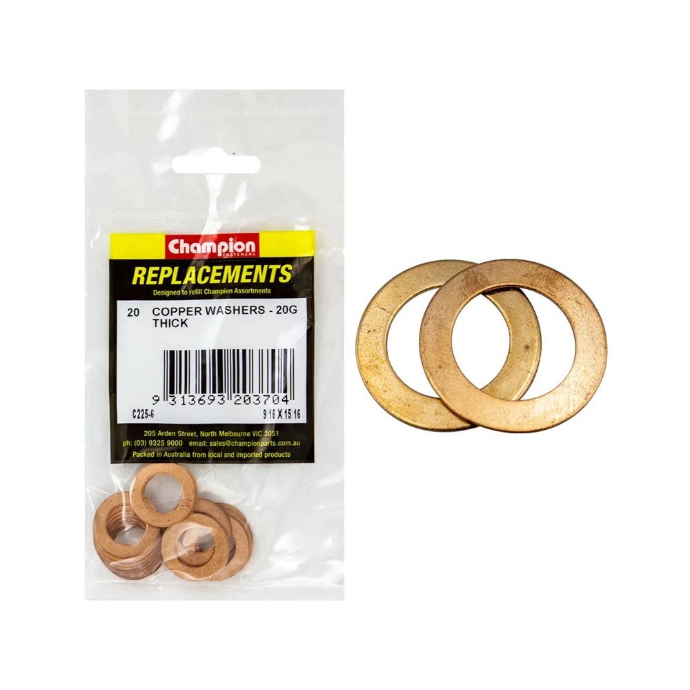 Grab Kit Refill - Washer Copper 9/16 x 15/16'' Pk 20_234093_C225-6